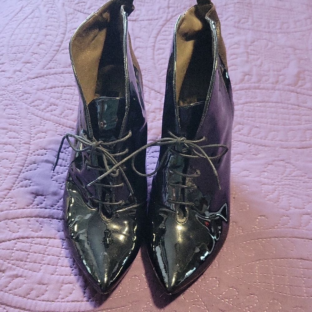 Sacha London Black Lace Up Boots
